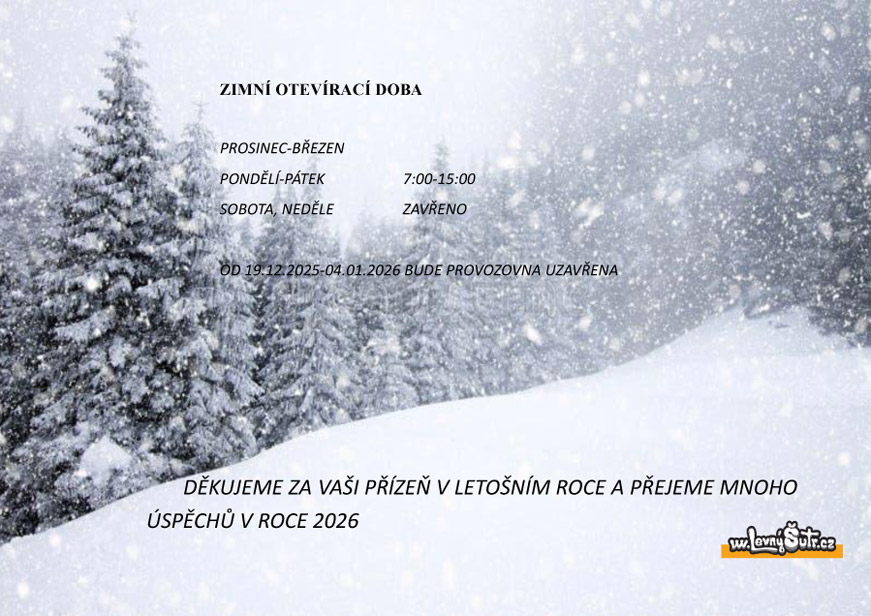 Zimní otevirací doba